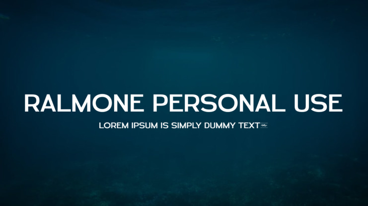 Ralmone Personal Use Font
