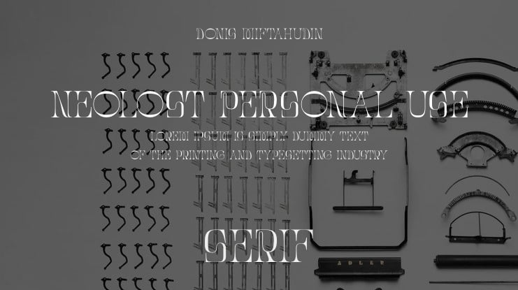 Neolost Personal Use Font