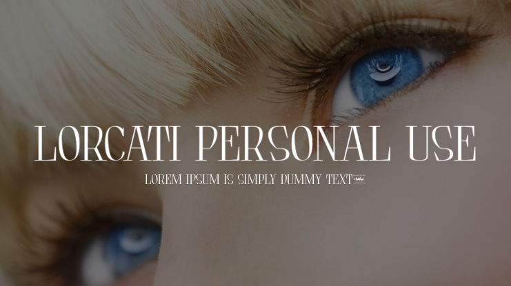 Lorcati Personal Use Font