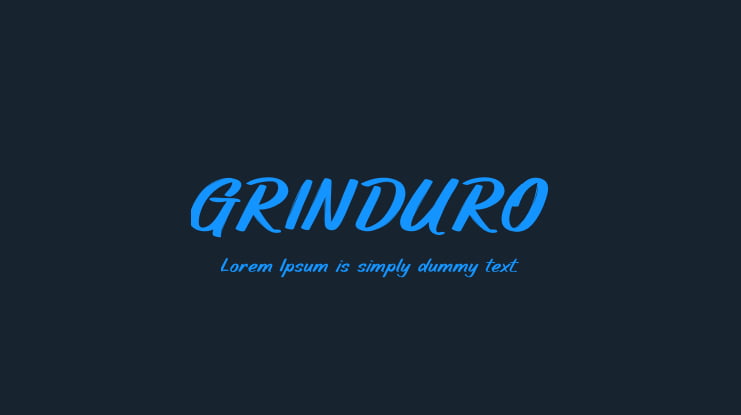 GRINDURO Font