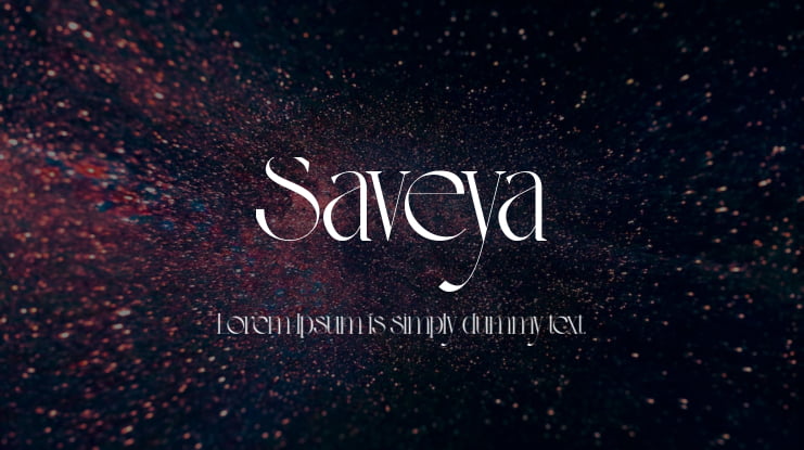 Saveya Font