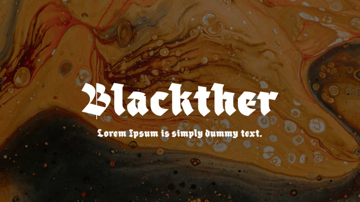 Blackther Font