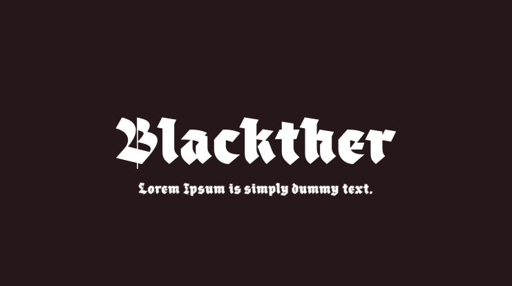 Blackther Font