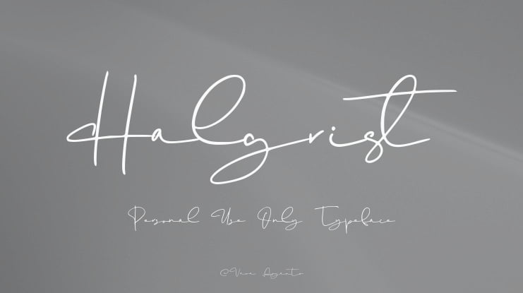 Halgrist Personal Use Only Font