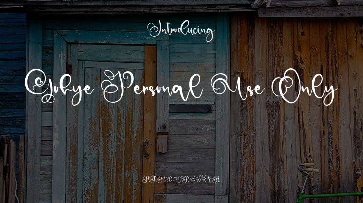 Gohye Personal Use Only Font