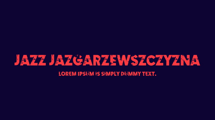 Jazz Jazgarzewszczyzna Font