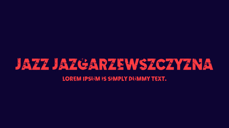 Jazz Jazgarzewszczyzna Font