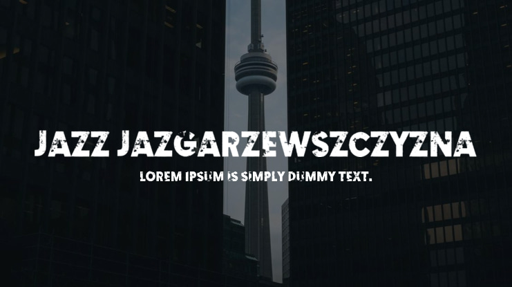 Jazz Jazgarzewszczyzna Font