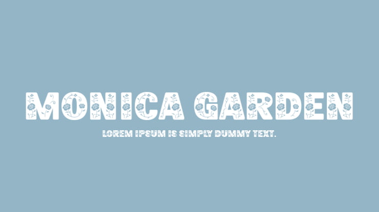 Monica Garden Font