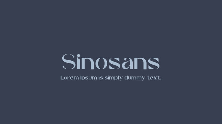 Sinosans Font