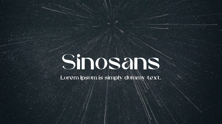 Sinosans Font
