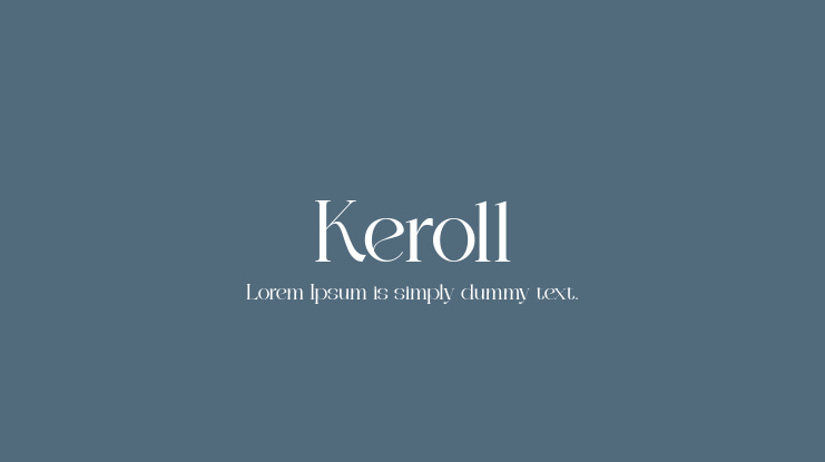 Keroll Font