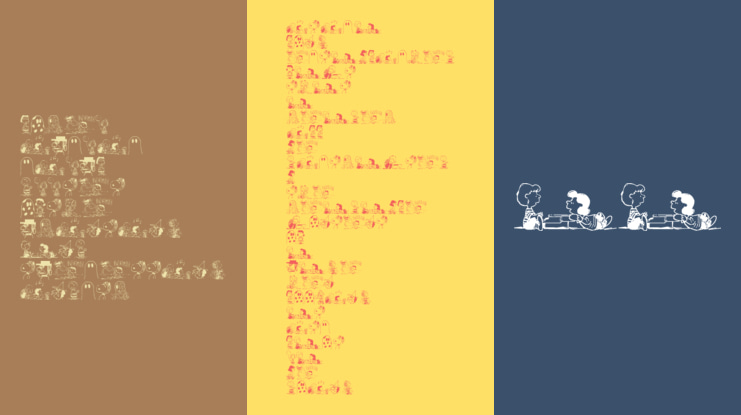 Peanuts Gang Dings Font