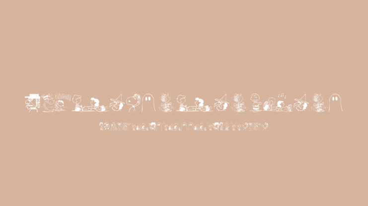 Peanuts Gang Dings Font