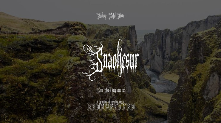 Snaokesur Font