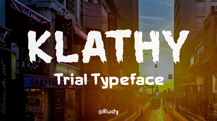 KLATHY Trial Font
