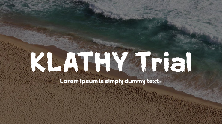KLATHY Trial Font