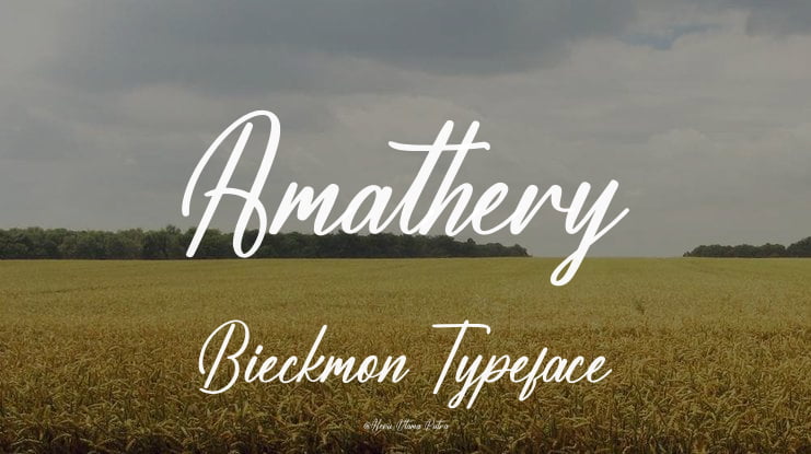 Amathery Bieckmon Font