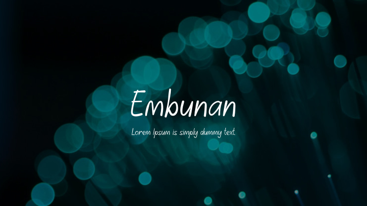 Embunan Font