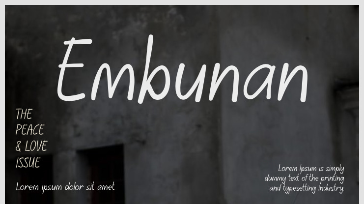 Embunan Font