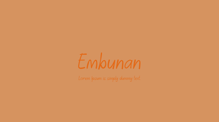 Embunan Font