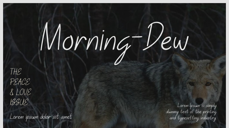 Morning-Dew Font