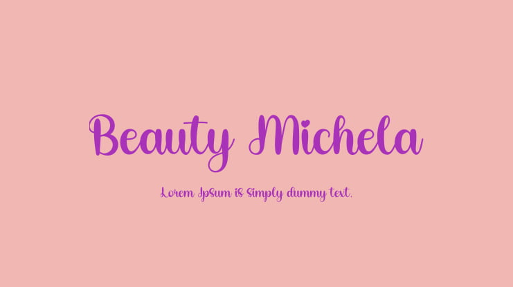 Beauty Michela Font