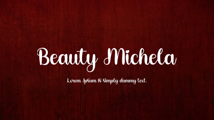 Beauty Michela Font