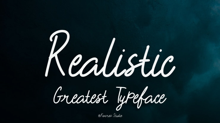 Realistic Greatest Font