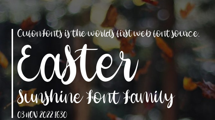 Easter Sunshine Font