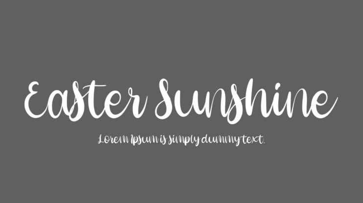 Easter Sunshine Font