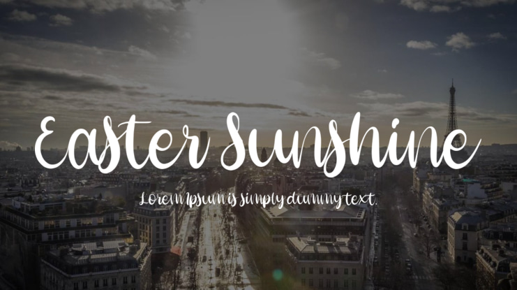 Easter Sunshine Font