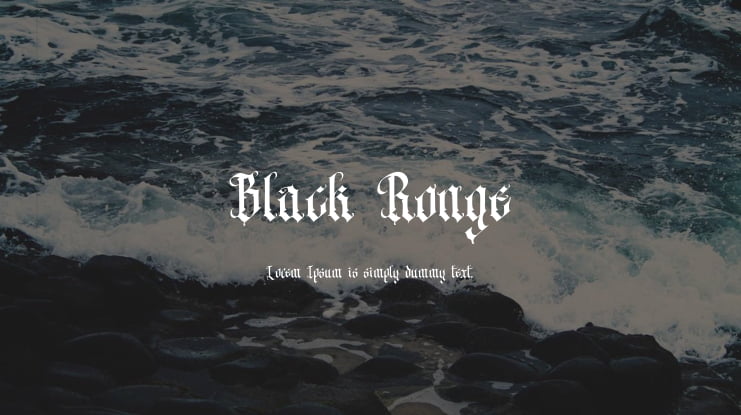 Black Ronge Font