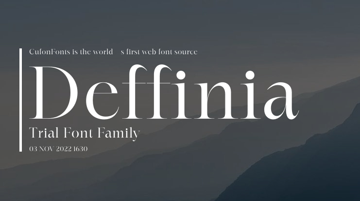 Deffinia - Trial Font