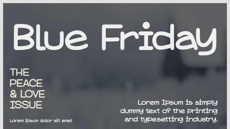 Blue Friday Font
