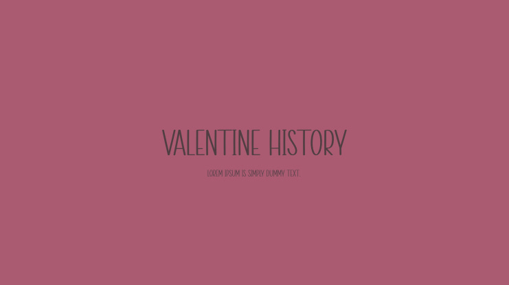 Valentine History Font