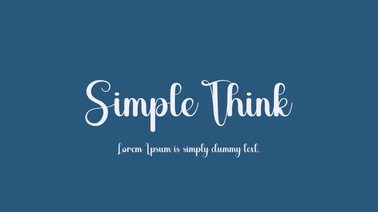 SimpleThink Font