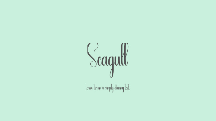 Seagull Font