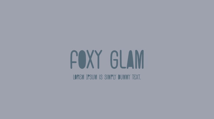 Foxy Glam Font