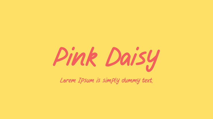 Pink Daisy Font
