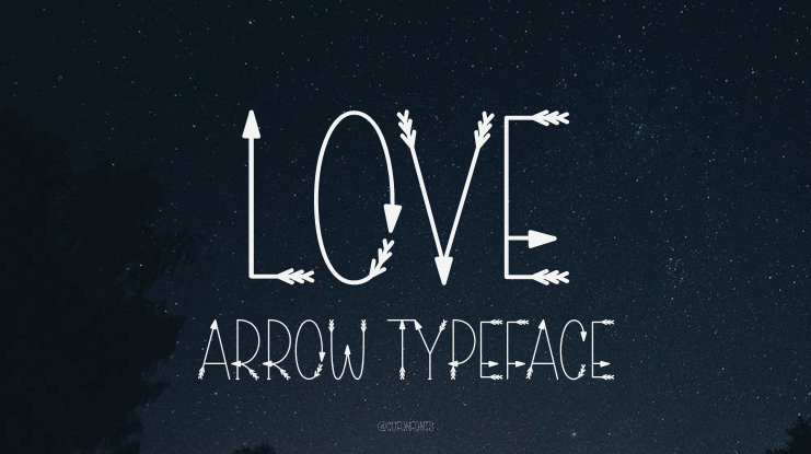 Love Arrow Font