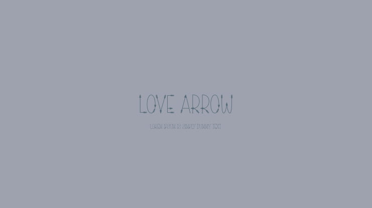 Love Arrow Font