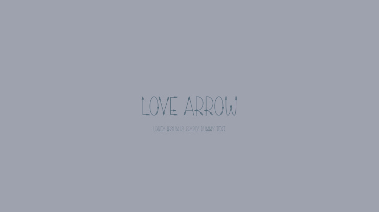 Love Arrow Font
