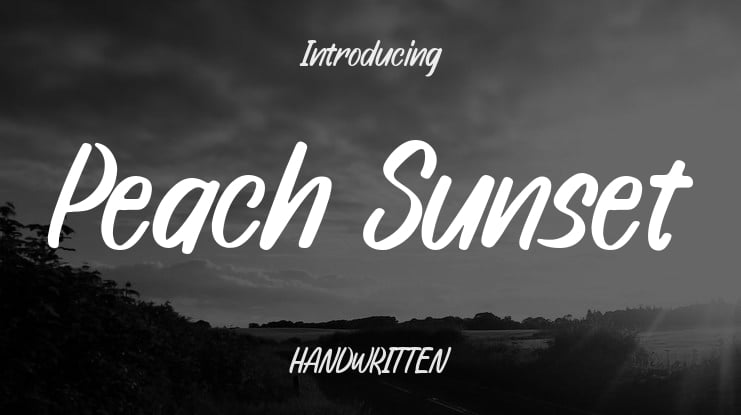 Peach Sunset Font