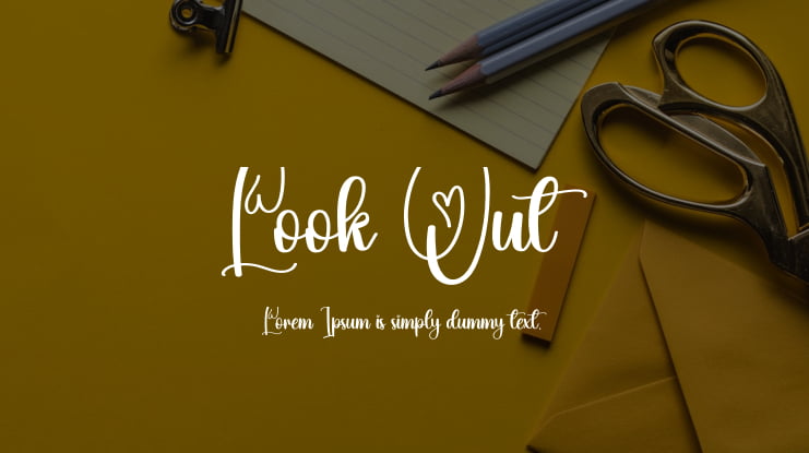 Look Out Font