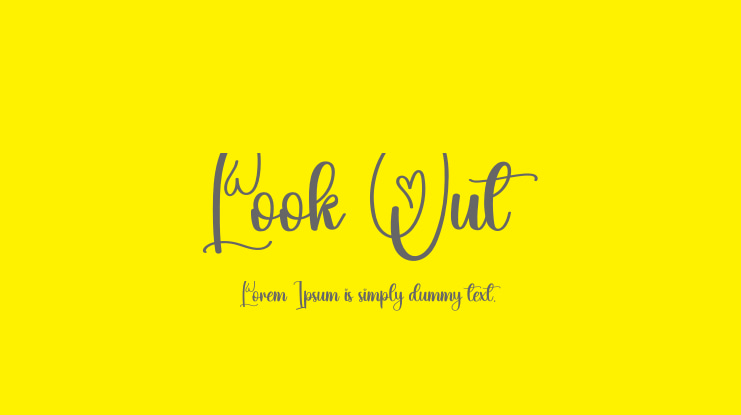 Look Out Font
