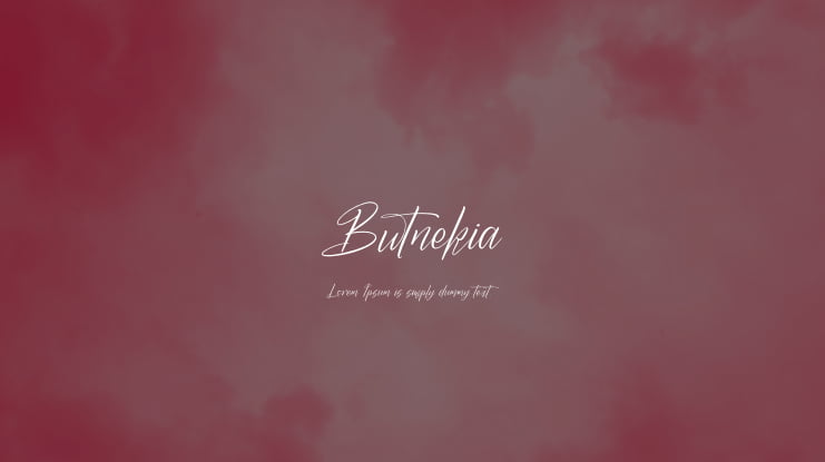 Butnekia Font