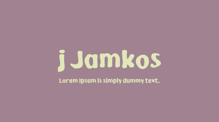 j Jamkos Font