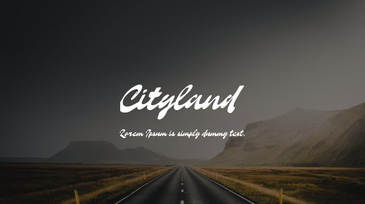 Cityland Font