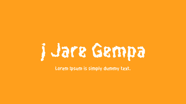 j Jare Gempa Font